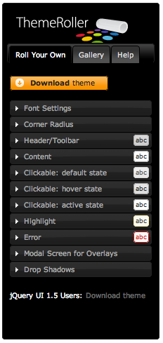 jquery ui themes